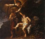 Pieter Lastman The Angel of the Lord Preventing Abraham from Sacrificing his Son Isaac painting